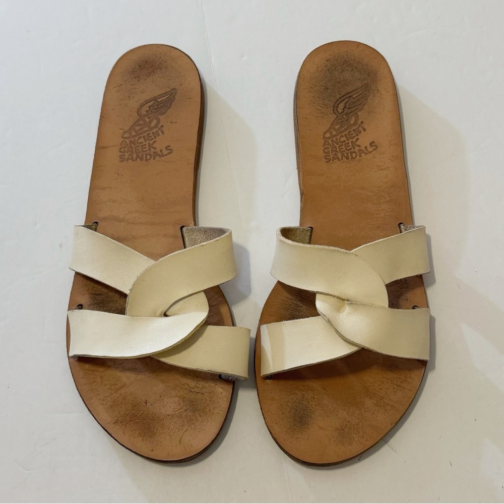 Ancient Greek Desmos Slide Sandals